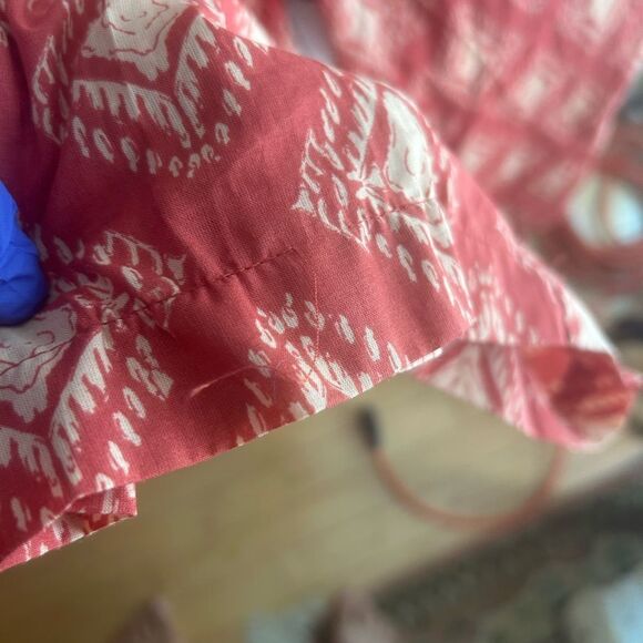 Zara Red Diamond Pattern Jumpsuit M - Picture 7 of 15